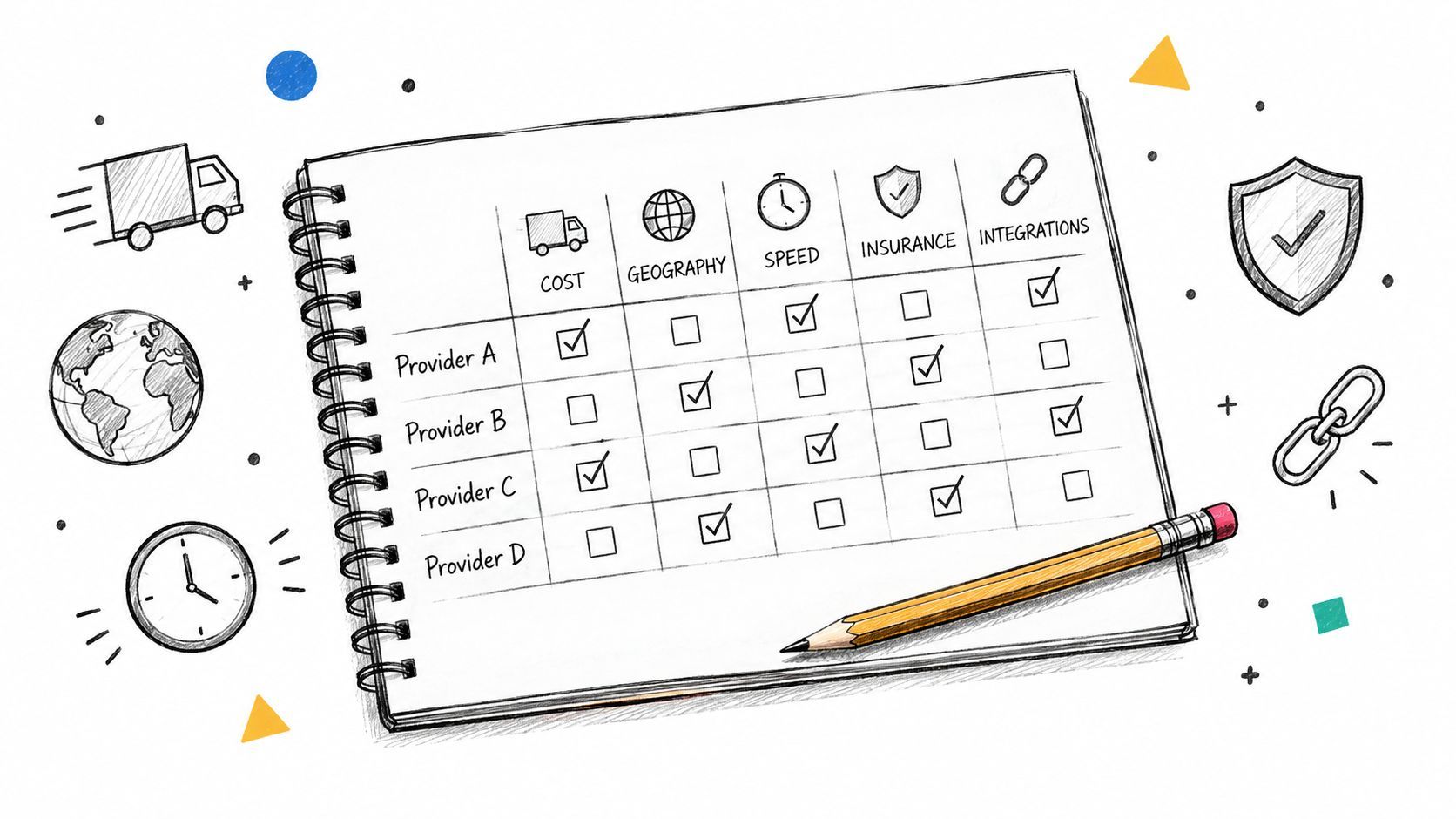 Carrier Selection Criteria for Crowdfunding Fulfillment