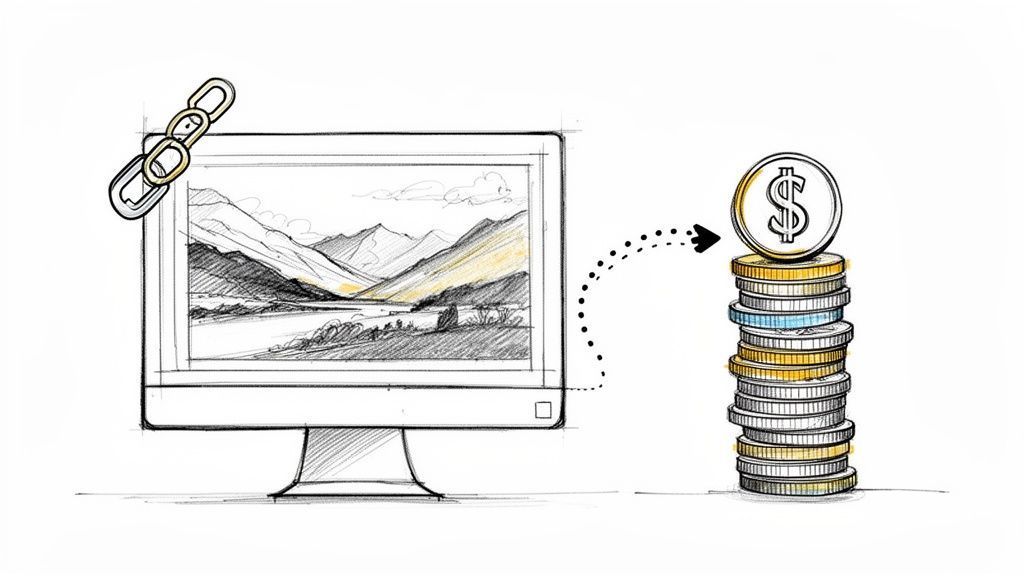 Turn Clicks to Cash by Embedding a Link in an Image