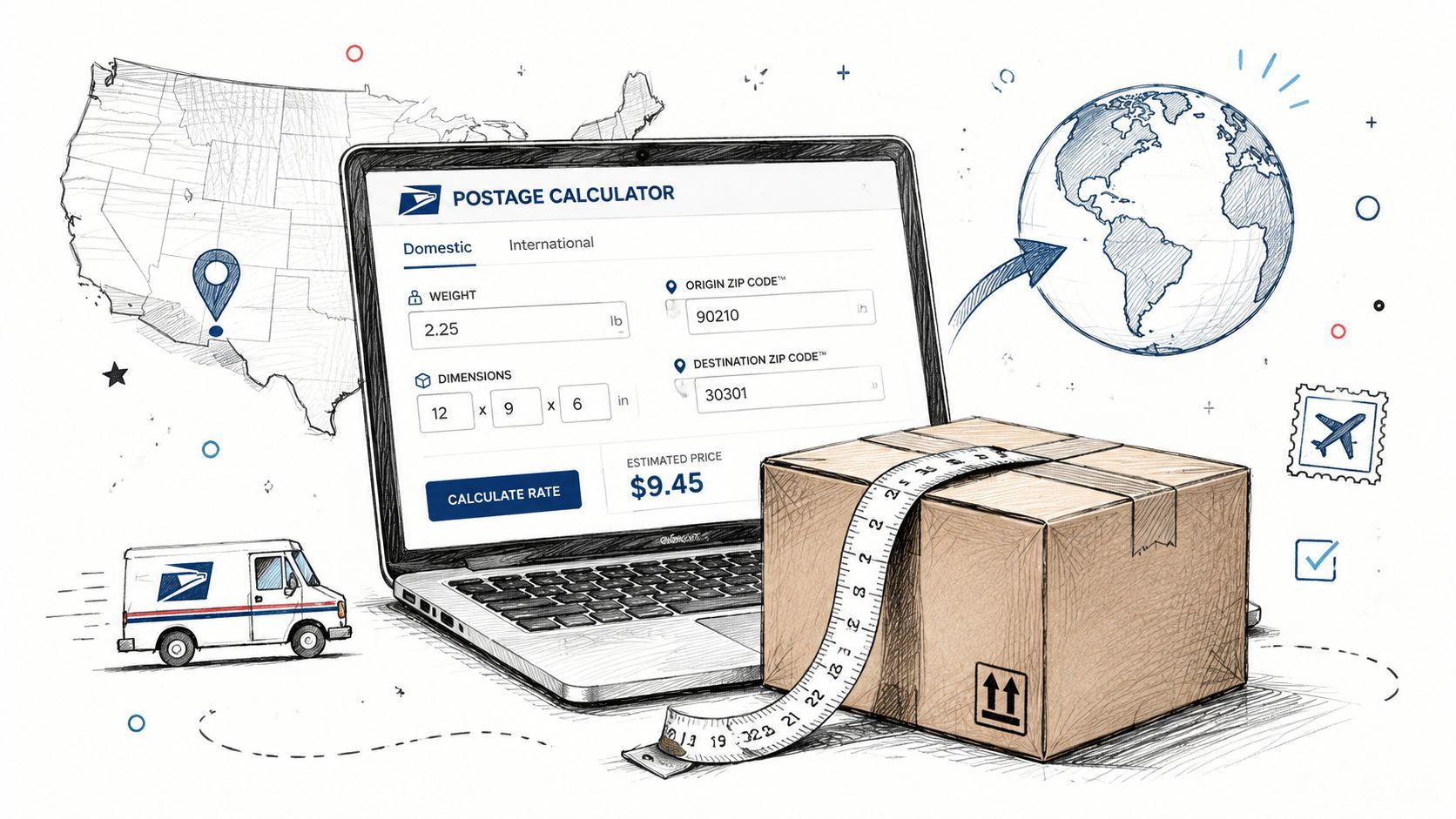 Postage Calculator USPS
