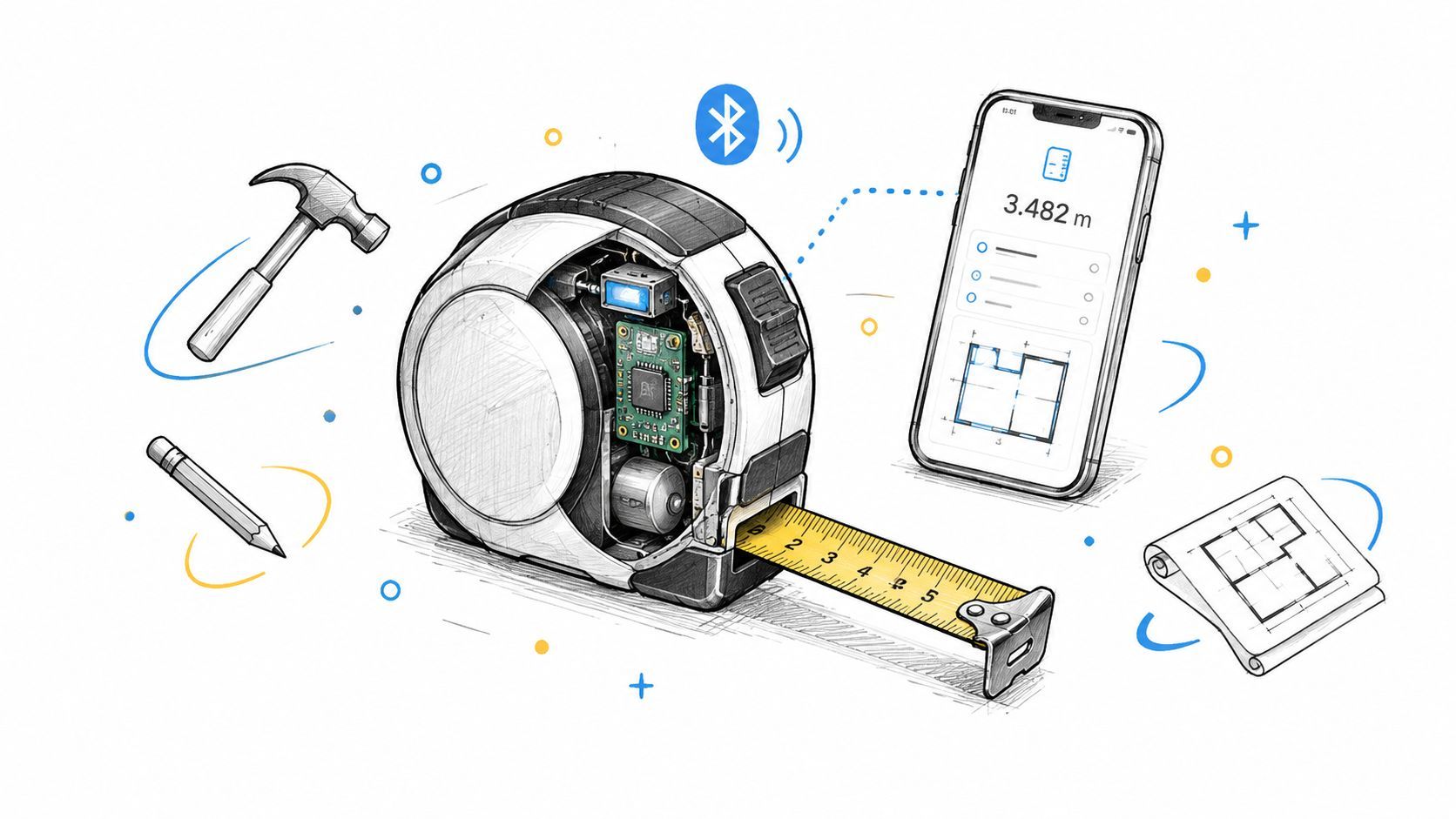 Smart Measuring Tape: A Creator's Guide to Hardware
