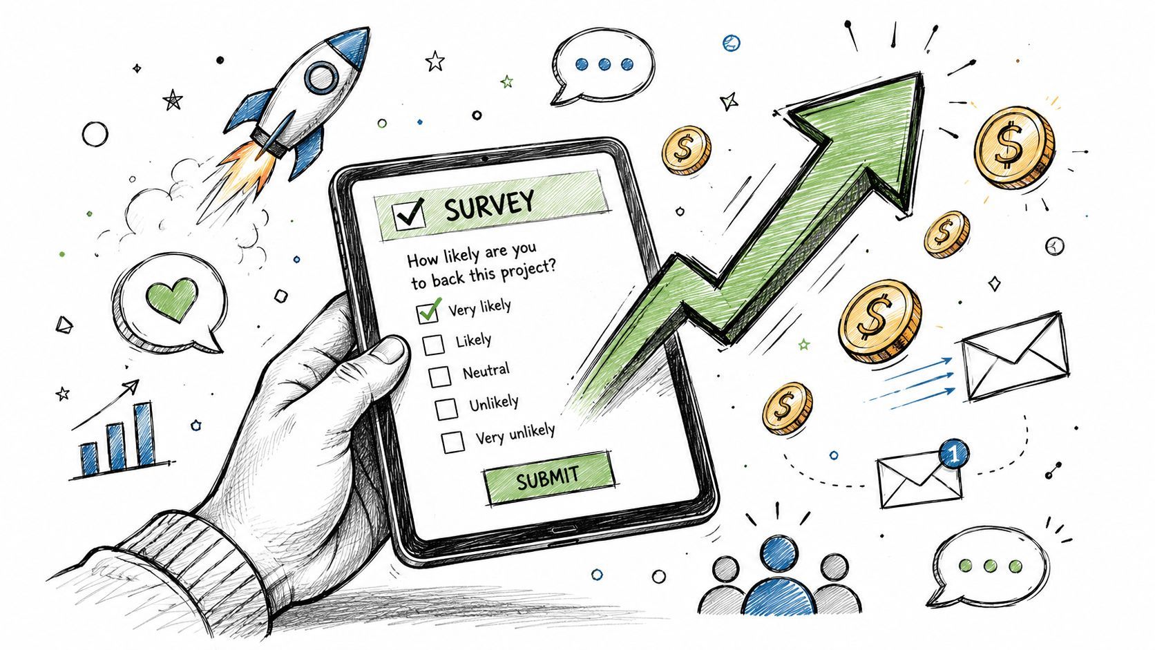 Boost Survey Response Rates: Kickstarter & Indiegogo